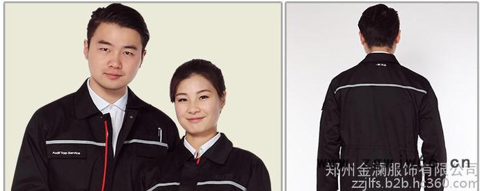 奥迪工作服，奥迪工装，奥迪职业装定做，奥迪4S店工作服，奥迪T恤衫工装，奥迪夏裤工装，奥迪原厂工作服，T恤衫原厂图3