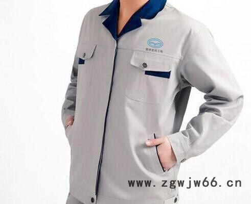 鑫旺加厚涤棉耐磨长袖工作服厂服劳保服套装定做直销图3