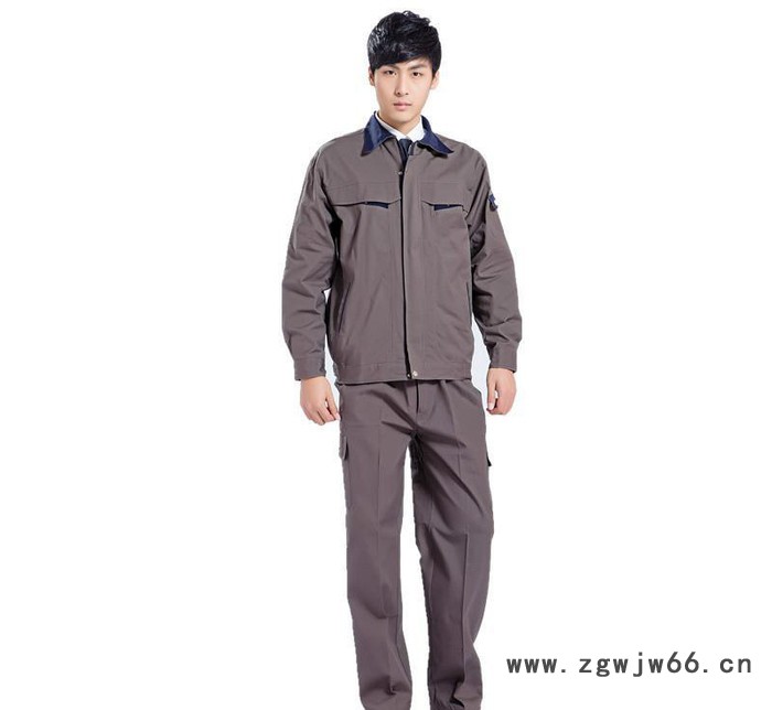 昊诺纯棉长袖工作服工装套装春秋款工程服劳保服服全棉定制图2