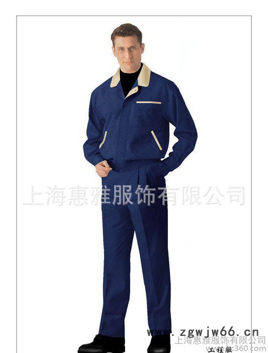 徐汇工作服厂服夹克衫定做厂家涤棉工作服企业制服定做图2