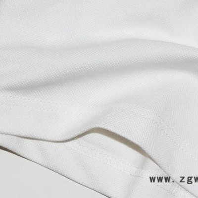 吸湿排汗 纯棉珠地网眼 休闲 工作服翻领T恤