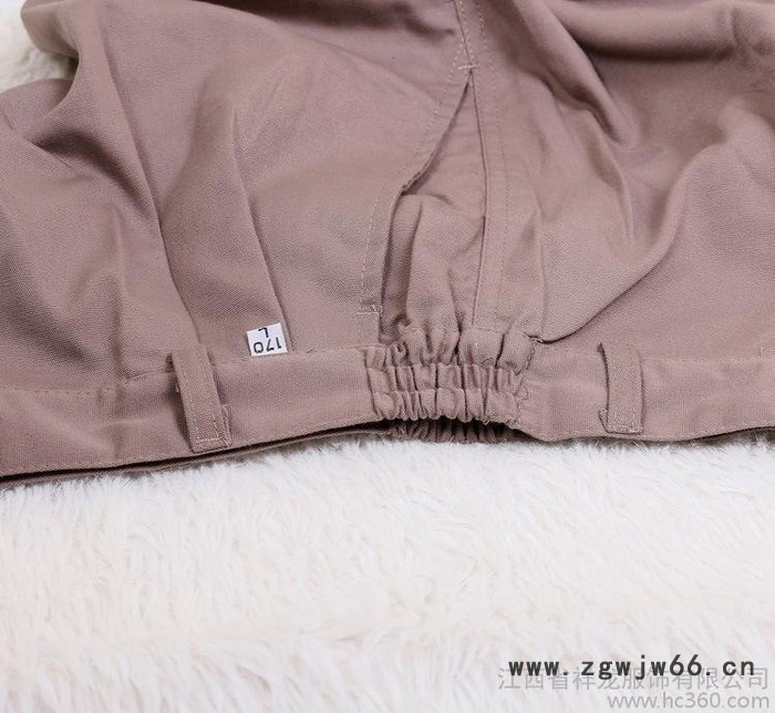 拼色厂服工作服 厚型帆布单层劳保服长袖工程服耐磨可定制log图3