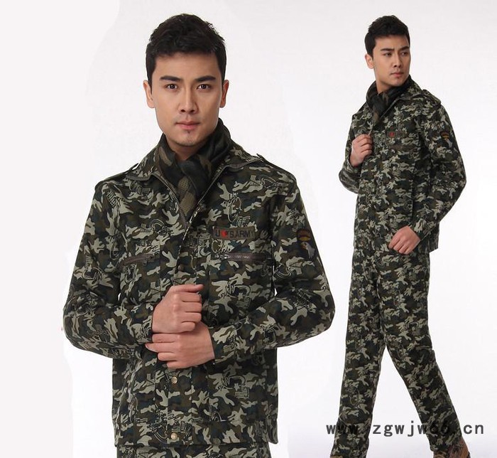 昌圣047字母迷彩工作服套装户外拓展劳动**套装直销图2