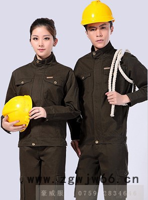全棉长袖工作服套装男士汽修服劳保服工装制服工厂定制