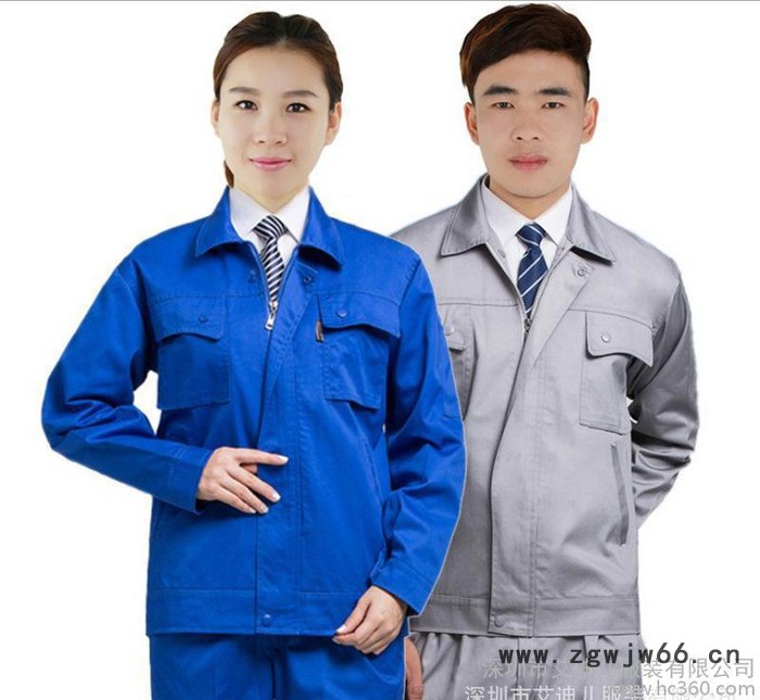 春秋季纯棉长袖加厚防静电工作服  工程夹克定制 定制纯棉工作图3