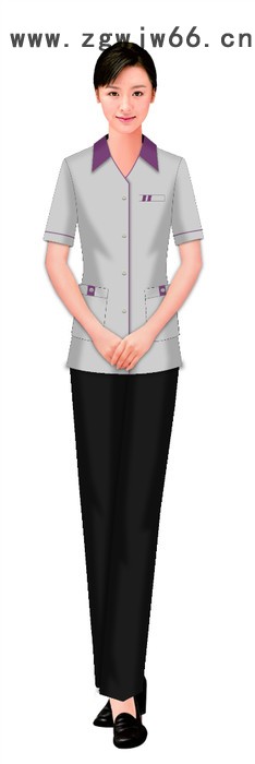 供应夏季工作服 工装制服保洁服定做图3