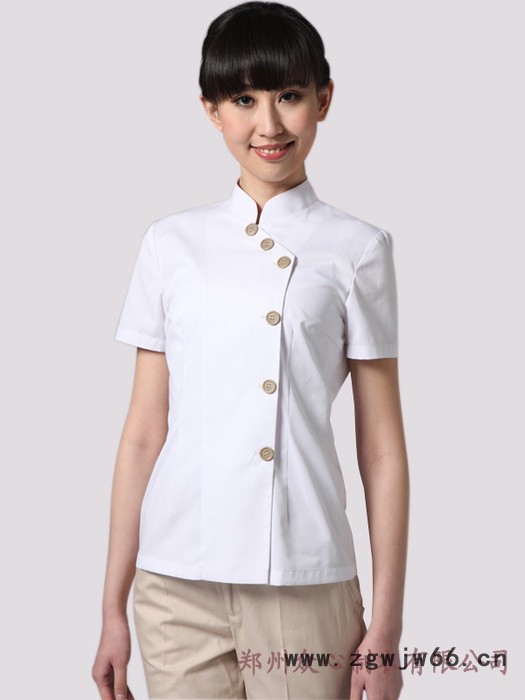 供应夏季工作服 工装制服保洁服定做图2