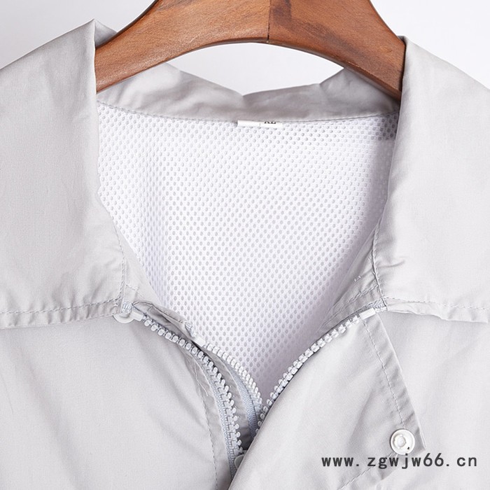 百米 风扇衣服降温空调服电焊农场汽修环卫建筑高温纯棉夏季工作服图4