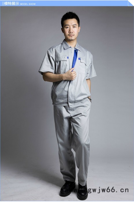 **长袖工作服套装 春秋工作服定做批发厂家 上海定做工装图3