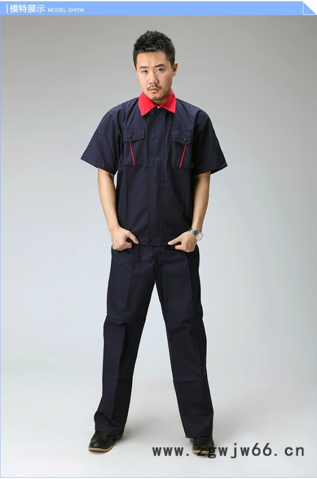 **长袖工作服套装 春秋工作服定做批发厂家 上海定做工装图2