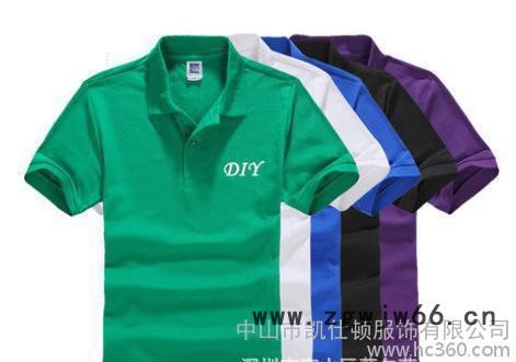 定制高质量 翻领工作服 耐穿耐洗纯棉 T桖 免费设计 直销图2