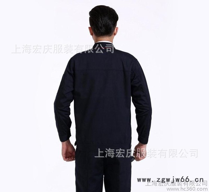 定制长袖工作服 上海劳保服 工程服  车间工人春秋季工装定做图2