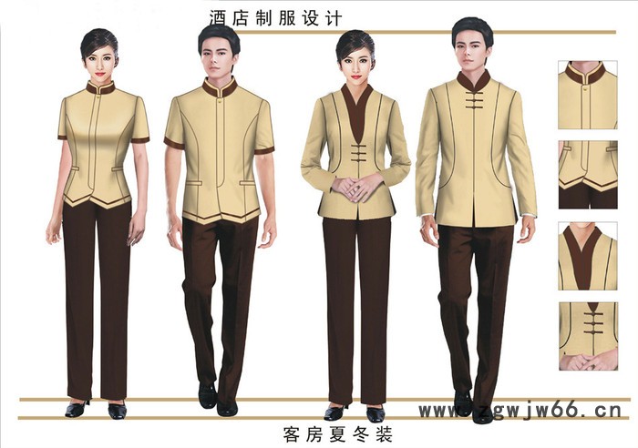 青岛酒店制服、工作服定制