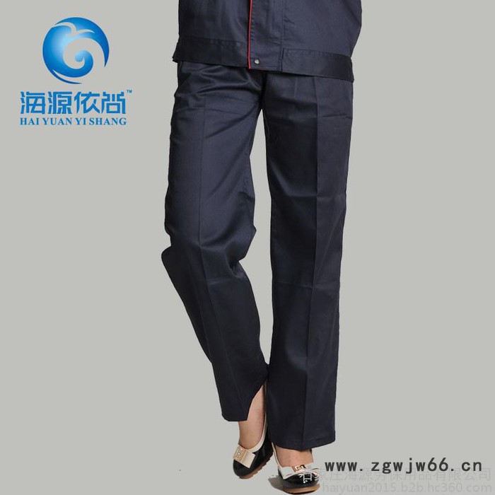 海源2015年春秋工作服套装男女防静电工作服/新款涤棉特种防护服图5