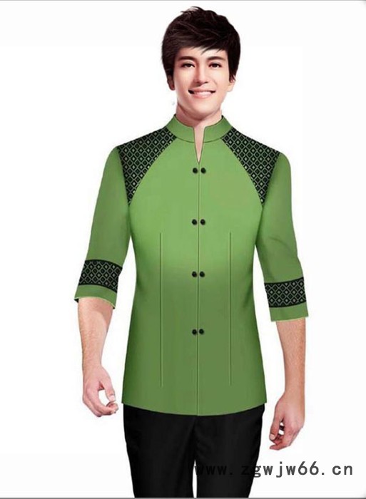 供应上海徽毫S32154酒店餐厅工作服 工作服批发图3