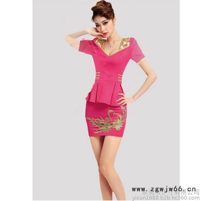 696新款空姐装制服足浴桑拿技师服沐足工衣足疗技师KTV工作服套装制服、工作服图2