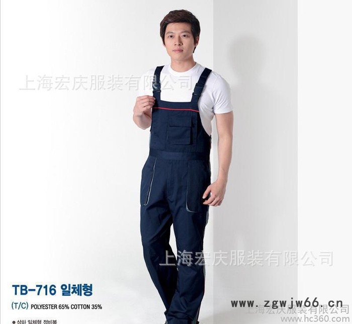 连体工作服加工定制劳保服 帆布耐磨汽修服男女车间厂服绣字图3