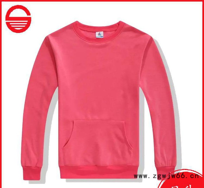 圆领长袖班服T恤印logo空白卫衣定制企业工作服印制广告衫定做图3