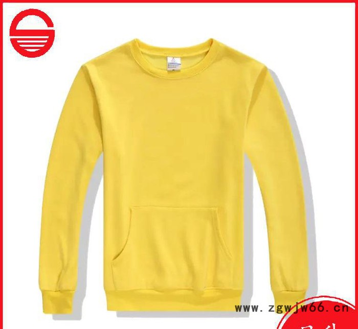 圆领长袖班服T恤印logo空白卫衣定制企业工作服印制广告衫定做