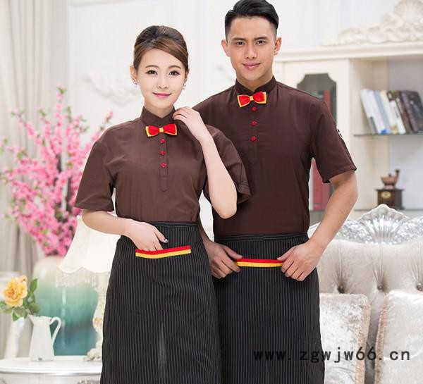 服务员 咖啡厅 前台 工作服 夏装餐饮火锅酒店饭店西餐 酒吧图2