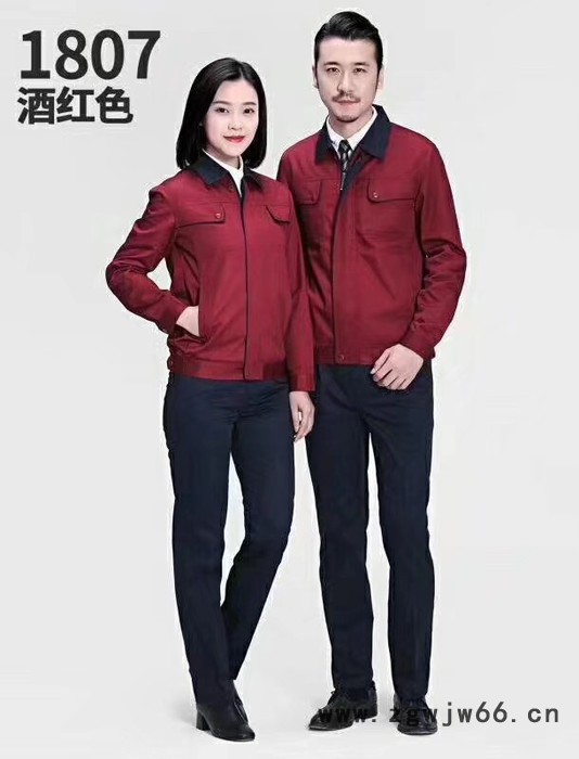 依晨员工工作服定做 2018新款**_订做工作服图4