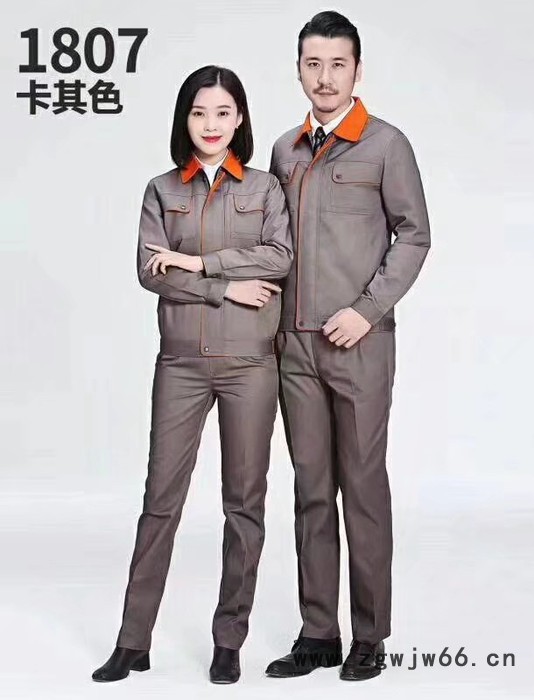 依晨员工工作服定做 2018新款**_订做工作服图3