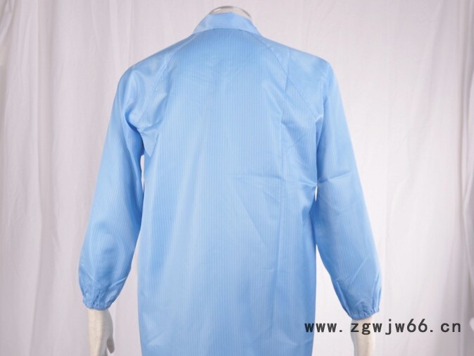 厂家定制蓝色条纹防静电大褂 无尘服 防静电服 工作服 喷漆服图2