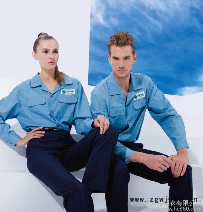 夏季男女工作服定制  天马服饰量身定制职业装工作服窗口装 小清新图2