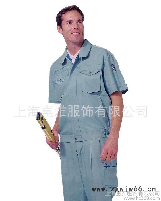 上海工作服制服保洁服长短袖夹克衫定做厂家图2