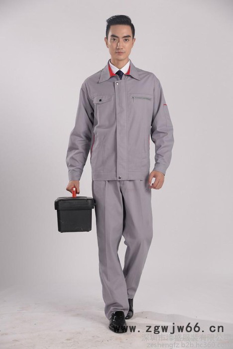 供应厂服定做 工作服套装 工程服 汽修服 长袖车间服 劳保服装图2