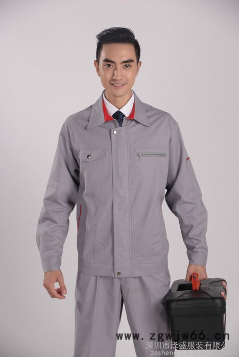 供应厂服定做 工作服套装 工程服 汽修服 长袖车间服 劳保服装图3