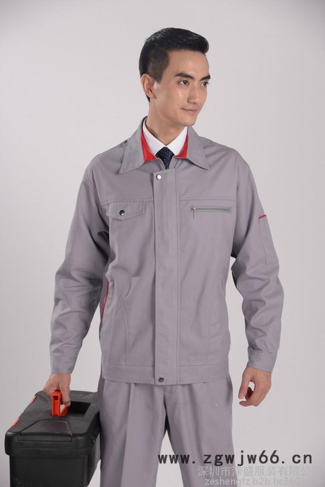 供应厂服定做 工作服套装 工程服 汽修服 长袖车间服 劳保服装图4