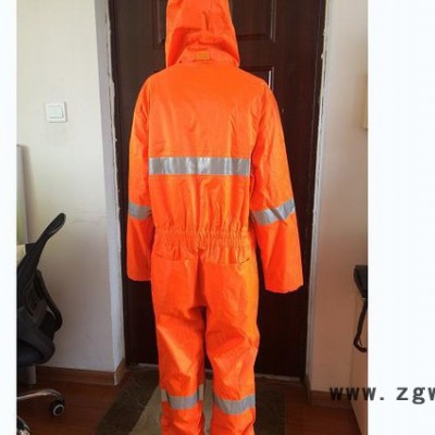橘红 连体工作服 反光连体雨衣 安全服  现货 直销 促销