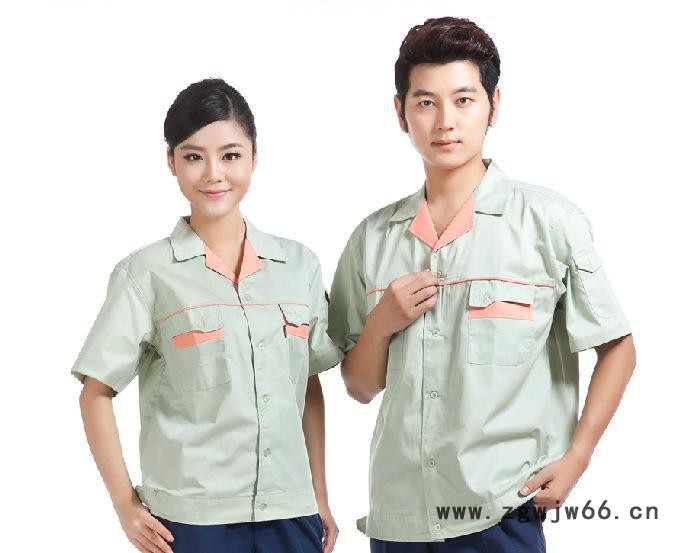 短袖套装 夏季工作服 工装 校服 直销 专业生产 汽修服图2