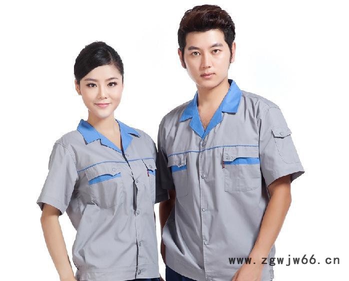 短袖套装 夏季工作服 工装 校服 直销 专业生产 汽修服图3