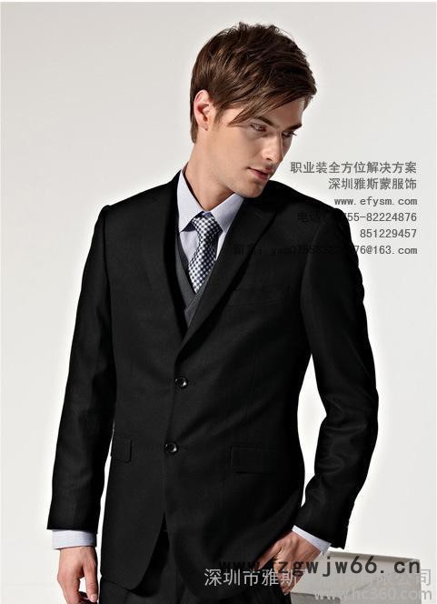 专业定做工作服西服 欧美男士挺括时尚潮流百搭西服外套图2