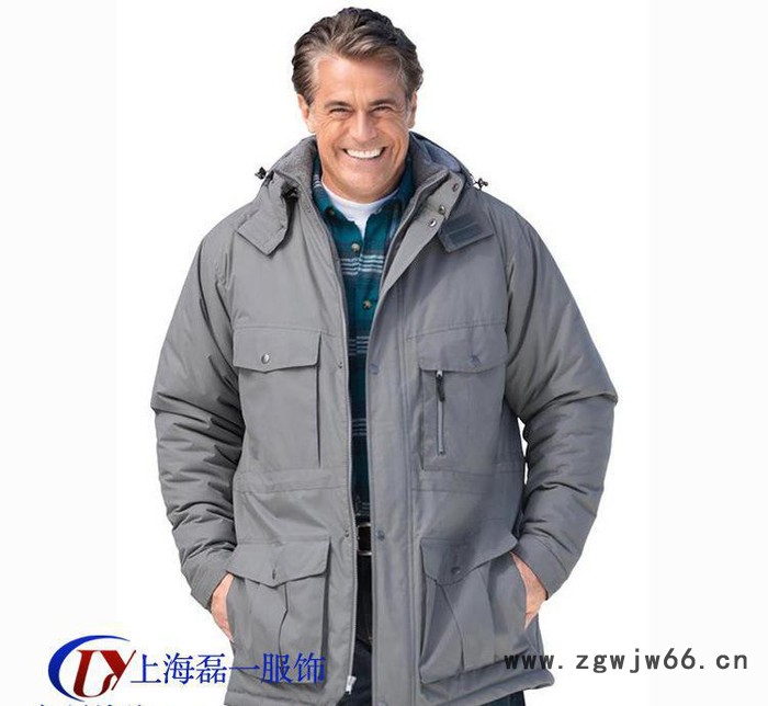 冬季工作服定做 连帽可脱卸防寒工装订做 上海工厂发货