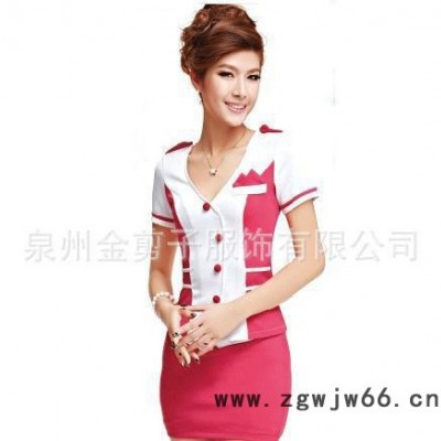 2016夏季新款足浴女技师工作服 洗浴桑拿制服 夜场KTV公