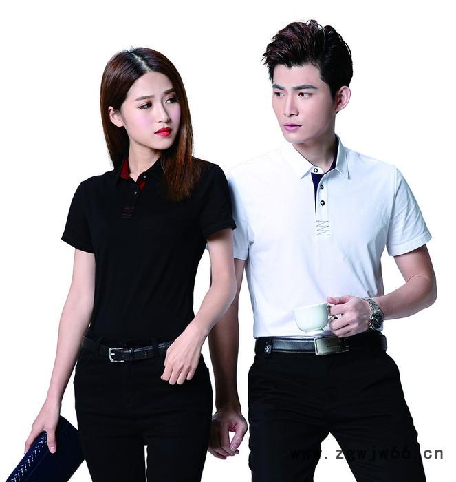 汇朋定制莫代尔翻领短袖商务T恤工作服男装POLO衫批发印图图2