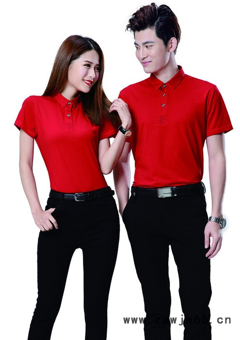 汇朋定制莫代尔翻领短袖商务T恤工作服男装POLO衫批发印图图4