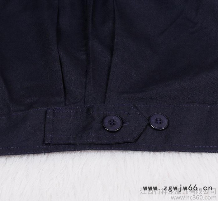 劳保工作服厂服定做 春秋款细帆布单层长袖工装耐磨透气工装现货图3