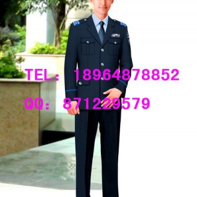 供应保安工作服春秋装新款上海亿妃服饰有限公司专业制服厂家 物业保安服 保安西装套装二件套 立领保安工作服定做