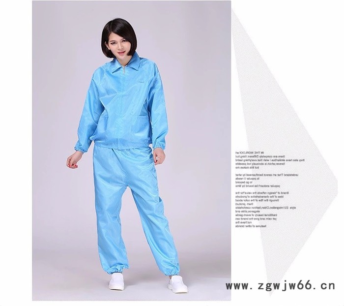批量销售 防静电服分体服 男女无尘衣 防静电工作服套装图3