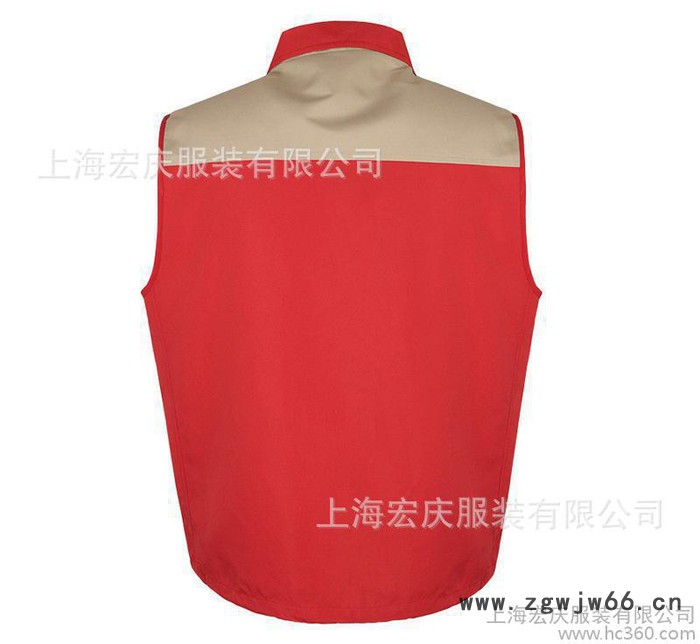 男士春秋多口袋马甲活动衫定做 宣传广告工作服厂服男马夹定制图2