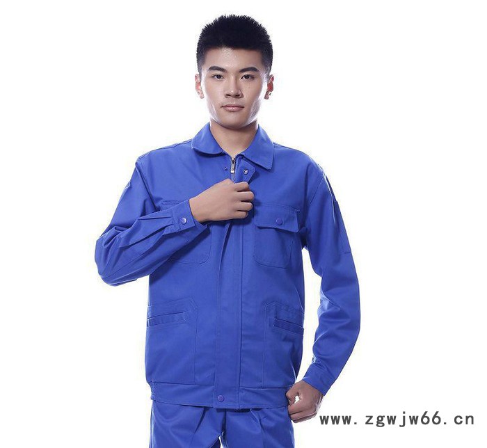 春秋季长袖涤棉厂服劳保服 车间工装加工定制工作服套装 一件代发图3