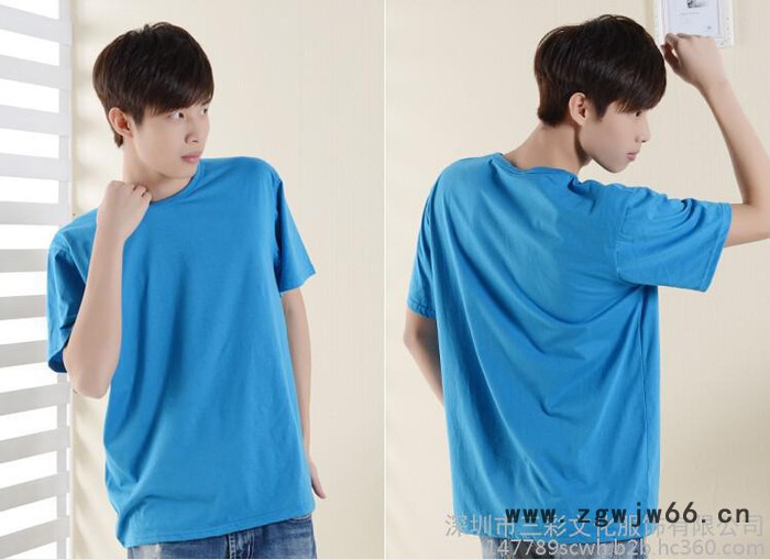 定制班服diy衣服定做T恤圆领短袖广告衫订做服装文化衫团体工作服图6