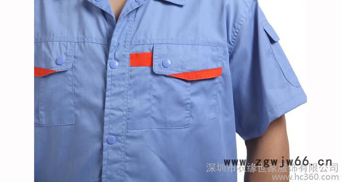 供应衣缘世家佛山工作服/工衣厂服/工程制服/机修服/短袖衬衫图3