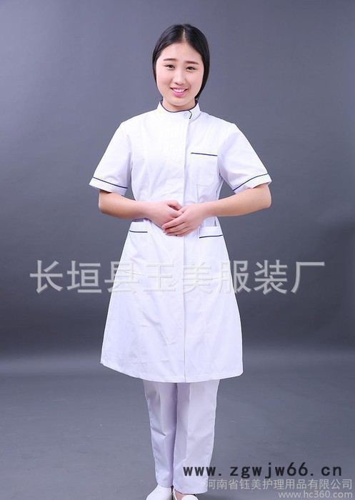 高品质分体夏装短袖女护士服套装订做牙科口腔科工作服定制图2