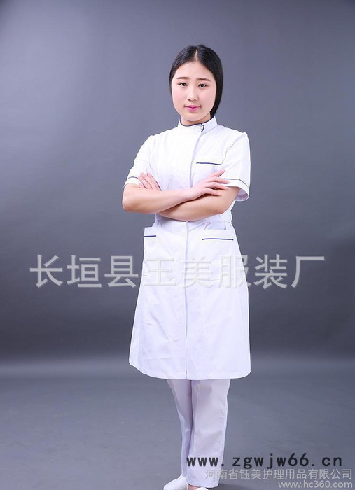 高品质分体夏装短袖女护士服套装订做牙科口腔科工作服定制图3