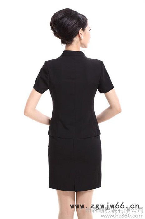 供应广州服装订做 新款女西服 职业装套装 工作服制服 劳保服 汽修服定做图3
